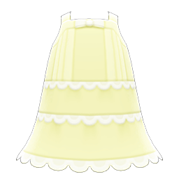Animal Crossing Items Lacy Dress Yellow