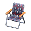 Animal Crossing Items Lawn Chair Black