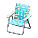 Animal Crossing Items Lawn Chair Blue
