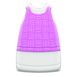 Animal Crossing Items Layered Sleeveless Dress Pink