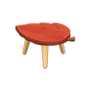 Animal Crossing Items Leaf Stool Red