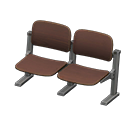 Animal Crossing Items Lecture-hall Bench Dark brown