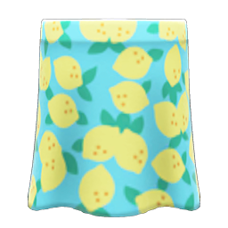 Animal Crossing Items Lemon Skirt Light blue