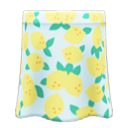 Animal Crossing Items Lemon Skirt White