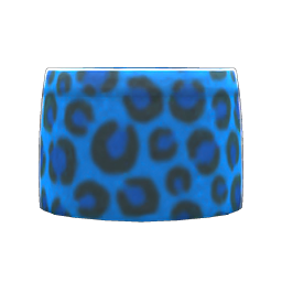 Animal Crossing Items Leopard Miniskirt Blue