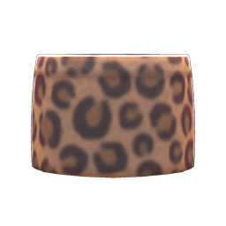 Animal Crossing Items Leopard Miniskirt Brown