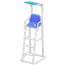 Animal Crossing Items Lifeguard Chair Blue