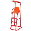 Animal Crossing Items Lifeguard Chair Red