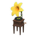 Animal Crossing Items Lily Record Player Yellow