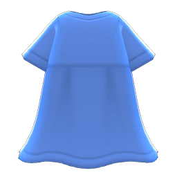 Animal Crossing Items Linen Dress Blue