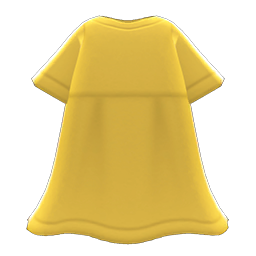 Animal Crossing Items Linen Dress Mustard