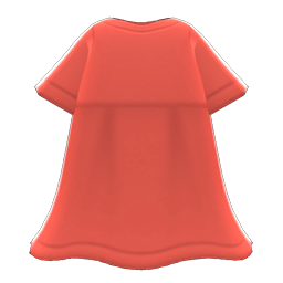 Animal Crossing Items Linen Dress Red