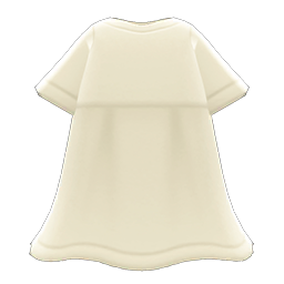 Animal Crossing Items Linen Dress White