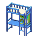 Animal Crossing Items Loft Bed With Desk Blue / White