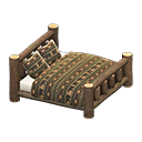 Animal Crossing Items Log Bed Dark wood / Bears