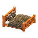 Animal Crossing Items Log Bed Orange wood / Bears