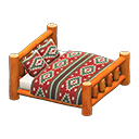 Animal Crossing Items Log Bed Orange wood / Southwestern flair