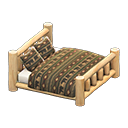 Animal Crossing Items Log Bed White wood / Bears
