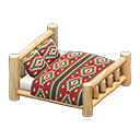 Animal Crossing Items Log Bed White wood / Southwestern flair