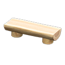 Animal Crossing Items Log Bench White wood