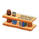 Animal Crossing Items Log Decorative Shelves Orange wood / Bears