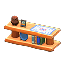 Animal Crossing Items Log Decorative Shelves Orange wood / Quilted