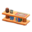 Animal Crossing Items Log Decorative Shelves Orange wood / Southwestern flair
