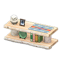 Animal Crossing Items Log Decorative Shelves White birch / Geometric print