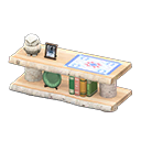 Animal Crossing Items Log Decorative Shelves White birch / Quilted
