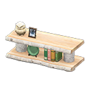 Animal Crossing Items Log Decorative Shelves White birch