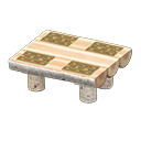 Animal Crossing Items Log Dining Table White birch / Bears