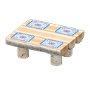 Animal Crossing Items Log Dining Table White birch / Quilted