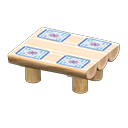 Animal Crossing Items Log Dining Table White wood / Quilted