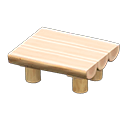 Animal Crossing Items Log Dining Table White wood