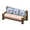 Animal Crossing Items Log Extra-long Sofa Dark wood / Quilted