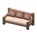 Animal Crossing Items Log Extra-long Sofa Dark wood / Southwestern flair