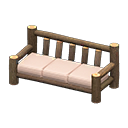 Animal Crossing Items Log Extra-long Sofa Dark wood