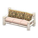 Animal Crossing Items Log Extra-long Sofa White birch / Bears