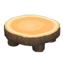 Animal Crossing Items Log Round Table Dark wood