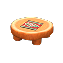 Animal Crossing Items Log Round Table Orange wood / Southwestern flair