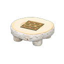 Animal Crossing Items Log Round Table White birch / Bears
