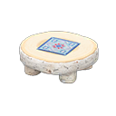 Animal Crossing Items Log Round Table White birch / Quilted