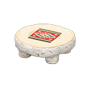Animal Crossing Items Log Round Table White birch / Southwestern flair