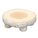 Animal Crossing Items Log Round Table White birch