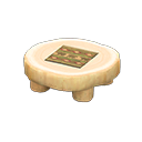 Animal Crossing Items Log Round Table White wood / Bears