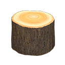 Animal Crossing Items Log Stool Dark wood