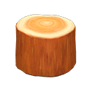Animal Crossing Items Log Stool Orange wood