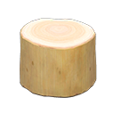 Animal Crossing Items Log Stool White wood