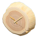 Animal Crossing Items Log Wall-mounted Clock White wood