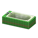 Animal Crossing Items Long Bathtub Green
